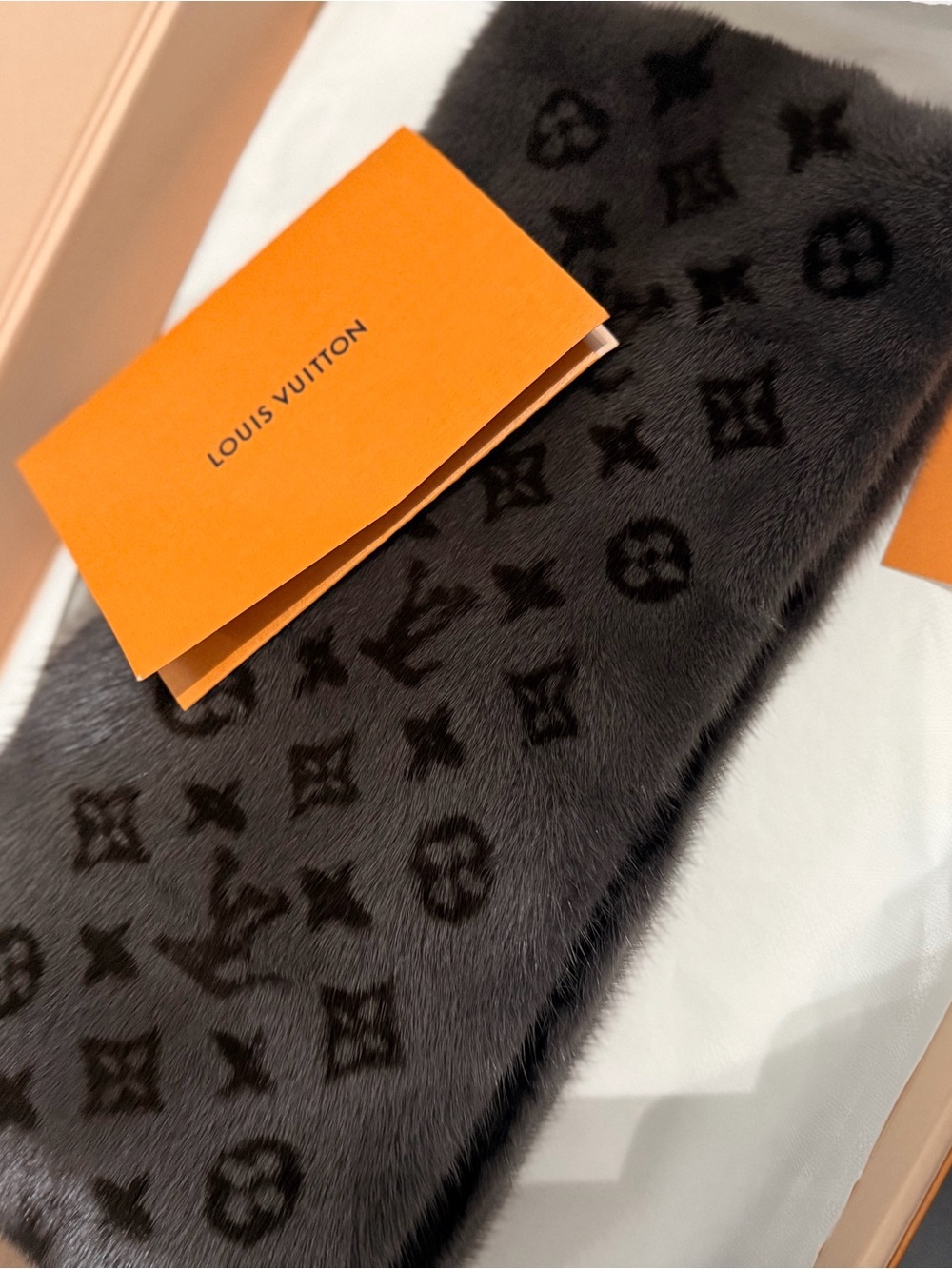 Monogram Reverso Fur Scarf luxurious mink